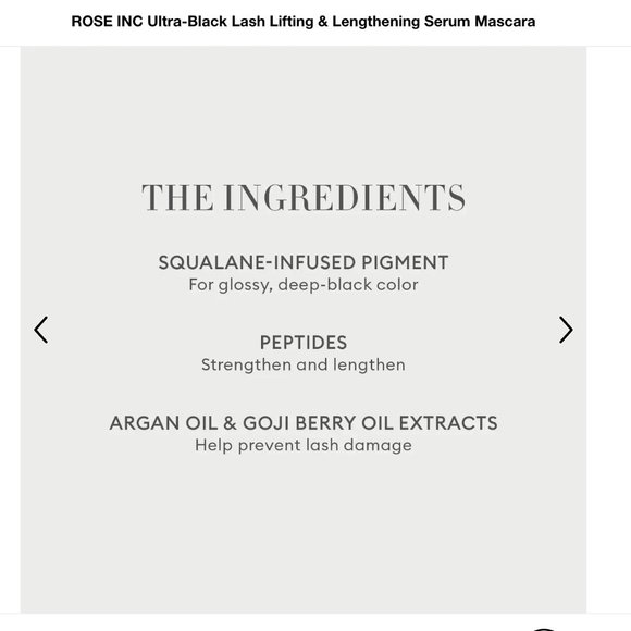 🌷New🌷ROSE INC Ultra-Black Lash Lifting & Lengthening Serum Mascara - Picture 9 of 15
